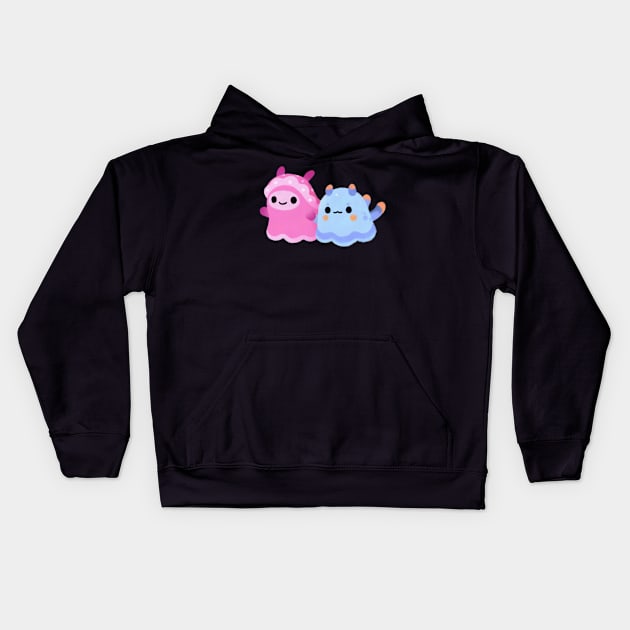 Two sea slug Kids Hoodie by pikaole